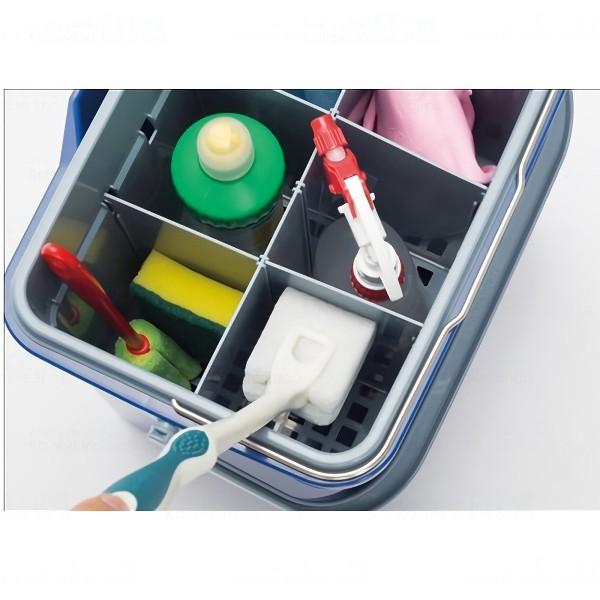 確認用(専用2) テラモト 仕切付きバケツII ブルー 清掃用品 CE-447-100-3