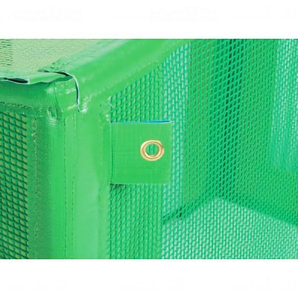 テラモト（TERAMOTO） 自立ゴミネット2 折りたたみ式 緑 730L 運搬