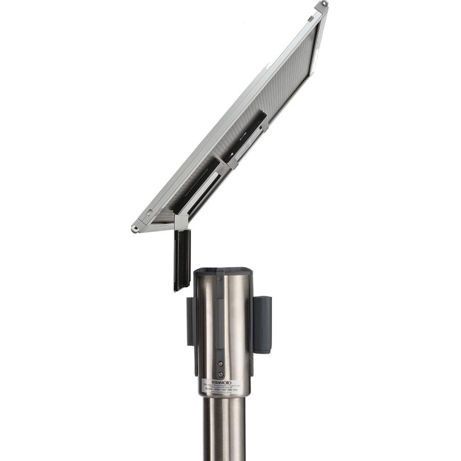 テラモト ベルトパーテーション用アドパネル 斜め (A4) OT-661-002-4 