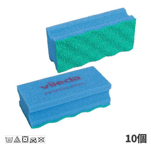 日本バイリーン Vileda スポンジたわし 青 10個入(＠1個あたり280.5円