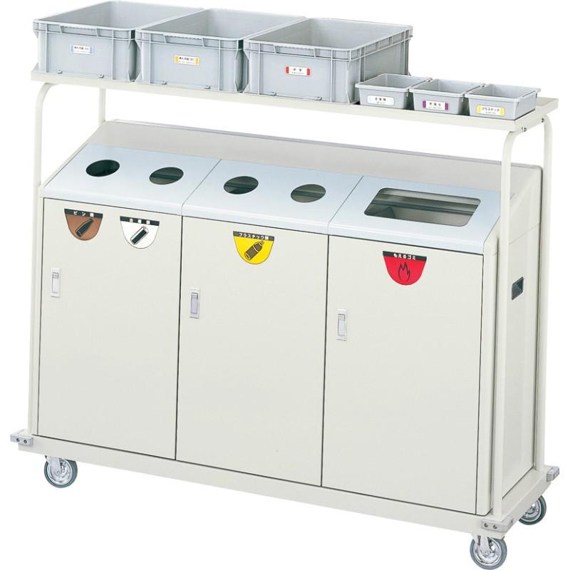 セール価格 山崎産業 リサイクルボックス RBK-500TRP 2段キャリー ゴミ箱(屋内用) YW-104L-ID