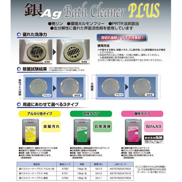 まとめ買い 横浜油脂工業 Linda 銀バスクリーナープラス 酸性 18kg（缶） 5缶入4780 | Linda(横浜油脂工業) | 02