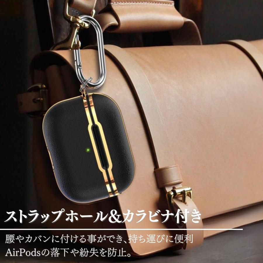 AirPods Pro 第2世代 ケース エアーポッズプロ Pro2 カバー レザー