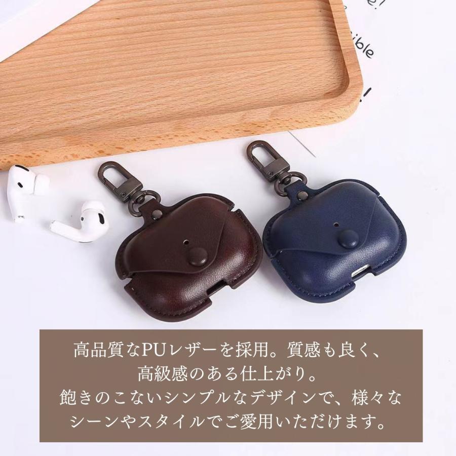 AirPods Pro 第2世代 ケース レザー エアーポッズプロ Pro2 カバー エアポッズ プロ2 第1世代 革｜cc-store00｜14