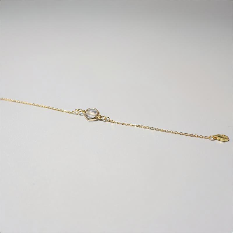 誕生石 ブレスレット チェーン トパーズ 11月 華奢 細身