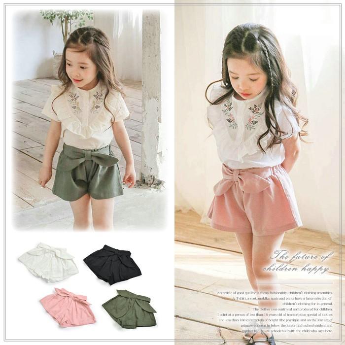 韓国子供服 リボン風デザイン ショートパンツ 100cm 110cm 1cm 130cm 140cm 子供服 ボトムス パンツ キッズ ジュニア 女の子 子供 2 Yzc70ks 子供服 イーアリス 通販 Yahoo ショッピング