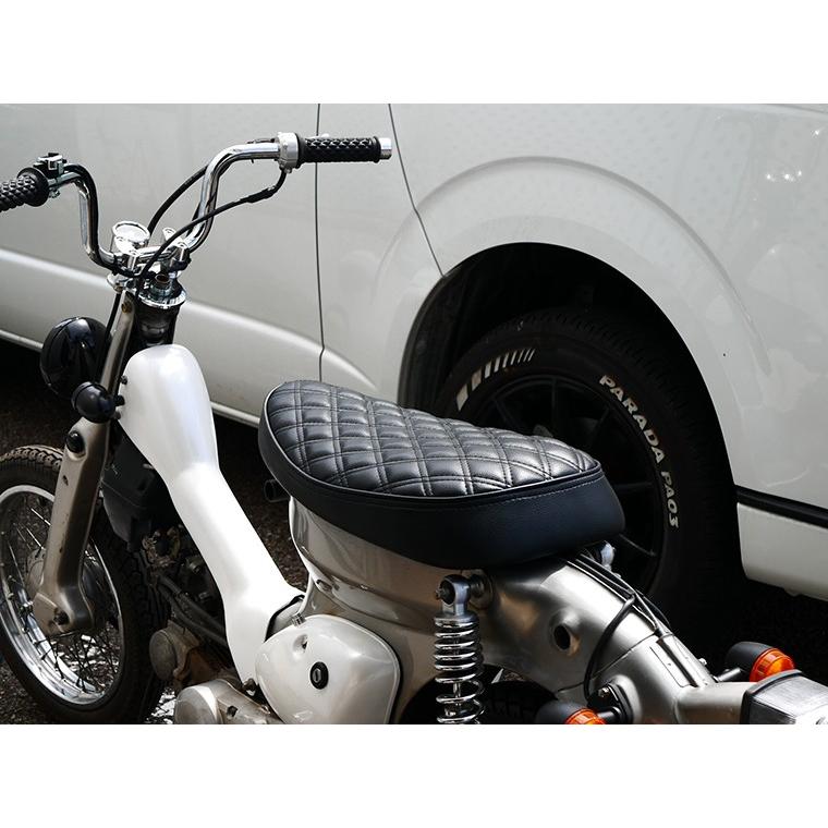 数量は多 スーパーカブ リトルカブ グランドソロシート クロスステッチ ブラック 気質アップ Homeofmalones Com