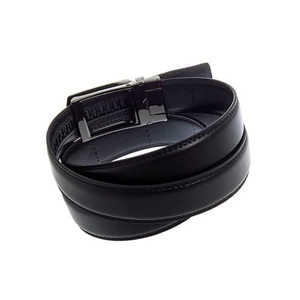 ベルト穴なしベルト 30mm 自分のウエストにフィット ワンタッチ 楽々着脱バックル  牛革本革シボ型押しメンズベルト 紳士用ベルト  ベルト ブラック ith02bk |  | 01