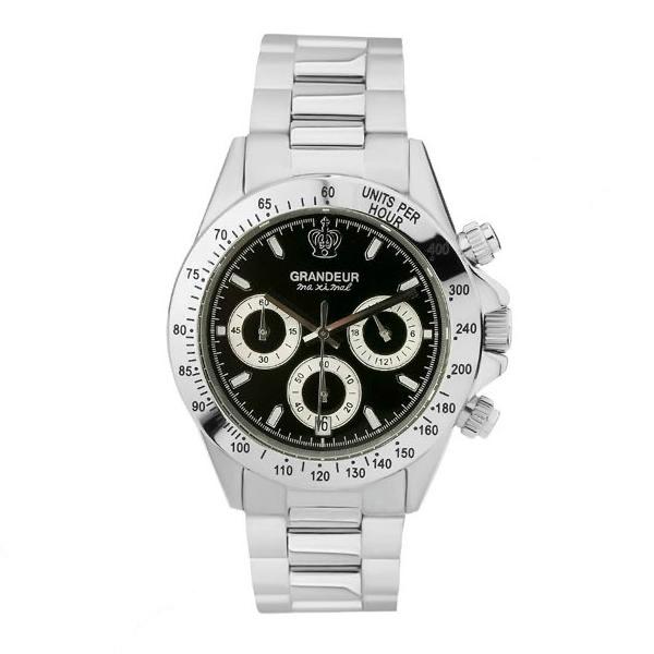 出産祝い クリスマス ブラックフライデー プレゼント Jgr004w3 文字盤 黒 クロノグラフ 白 腕時計 グランドール クオーツgrandeur メタルバンドメンズウォッチ 腕時計 クロノグラフ 紳士用 日本製 送料無料 メンズ腕時計 Thunda2 Com Au