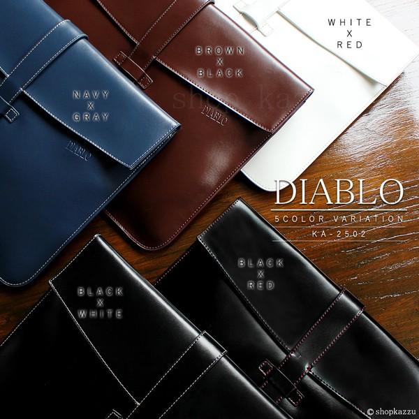 DIABLOディアブロ ホースレザー クラッチバッグ メンズ ショルダーバッグ バイカラ— 2WAYバッグ 本革馬革2502 DIABLOディアブロ ホースレザー クラッチバッグ メンズ ショルダー