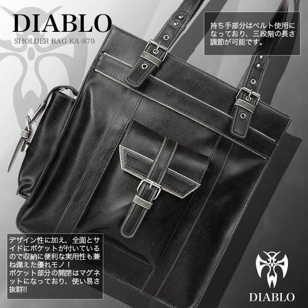 DIABLOディアブロ 高級 メンズトートバッグ レッド メンズバッグ 紳士用 男性用 2カラー ka879 送料無料 |  | 03