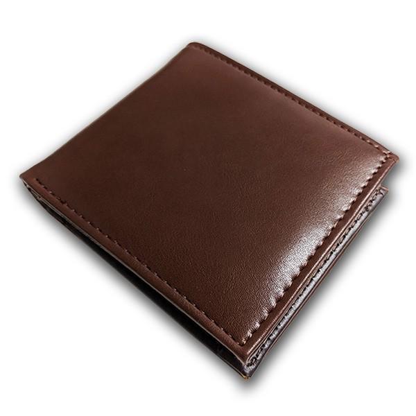 メンズ 定番 二つ折り財布 PUレザー 短財布 ブラック ブラウン おしゃれ 紳士 用財布 定形外郵便 送料無料 箱無し |  | 12