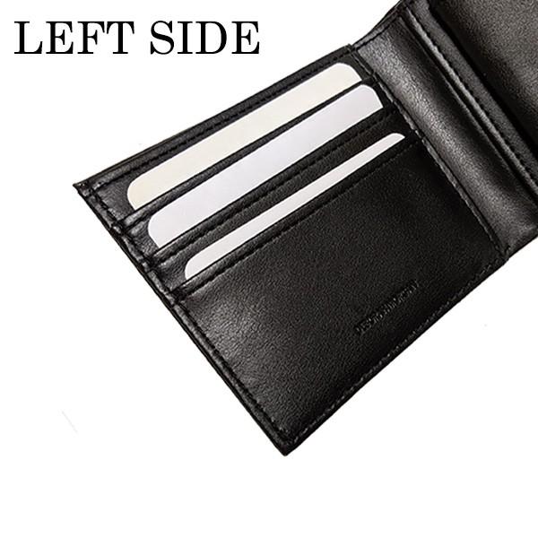 メンズ 定番 二つ折り財布 PUレザー 短財布 ブラック ブラウン おしゃれ 紳士 用財布 定形外郵便 送料無料 箱無し |  | 03