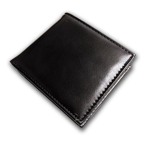 メンズ 定番 二つ折り財布 PUレザー 短財布 ブラック ブラウン おしゃれ 紳士 用財布 定形外郵便 送料無料 箱無し |  | 09