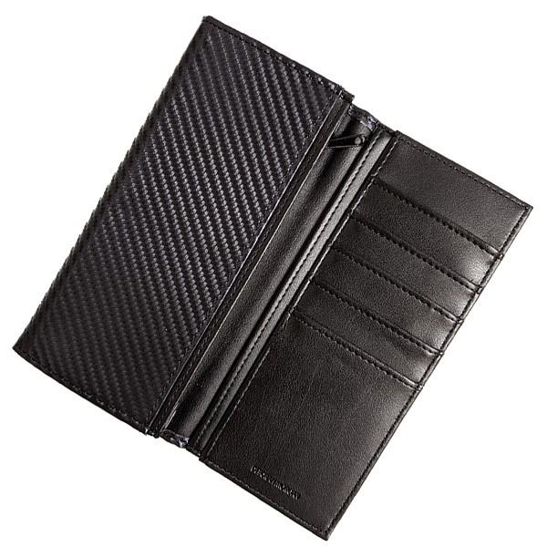 箱なし特価 紳士用長財布 メンズロングウォレット カーボン調 PUレザー 送料無料 定形外郵便発送  長財布 ブラック ブラウン ネイビー |  | 10