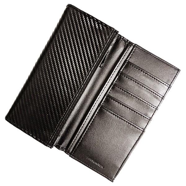 箱なし特価 紳士用長財布 メンズロングウォレット カーボン調 PUレザー 送料無料 定形外郵便発送  長財布 ブラック ブラウン ネイビー |  | 06