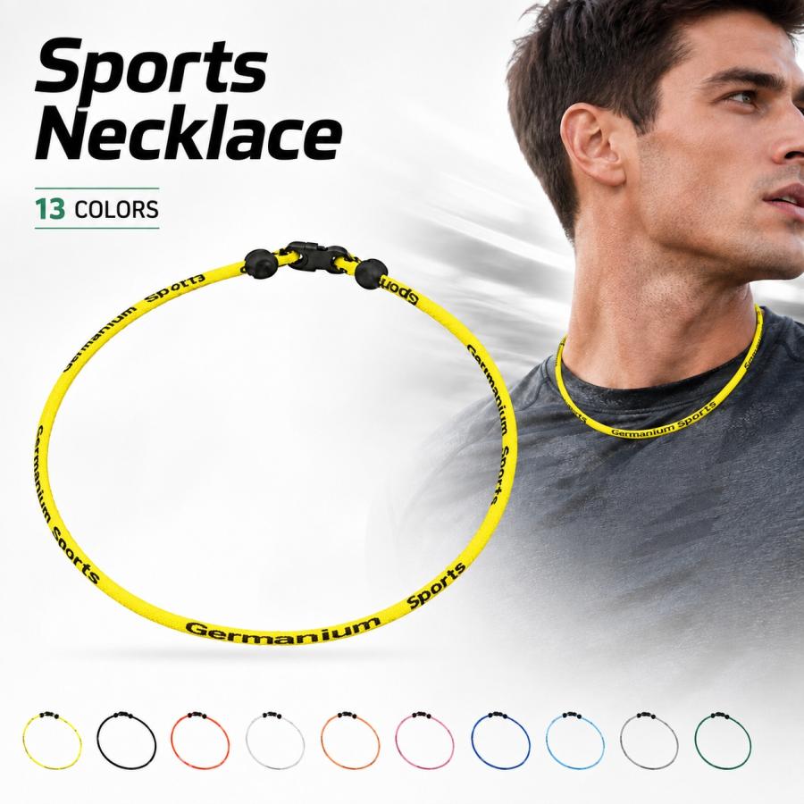 ゲルマニウムネックレス スポーツネックレス チタン アクセサリー 男性