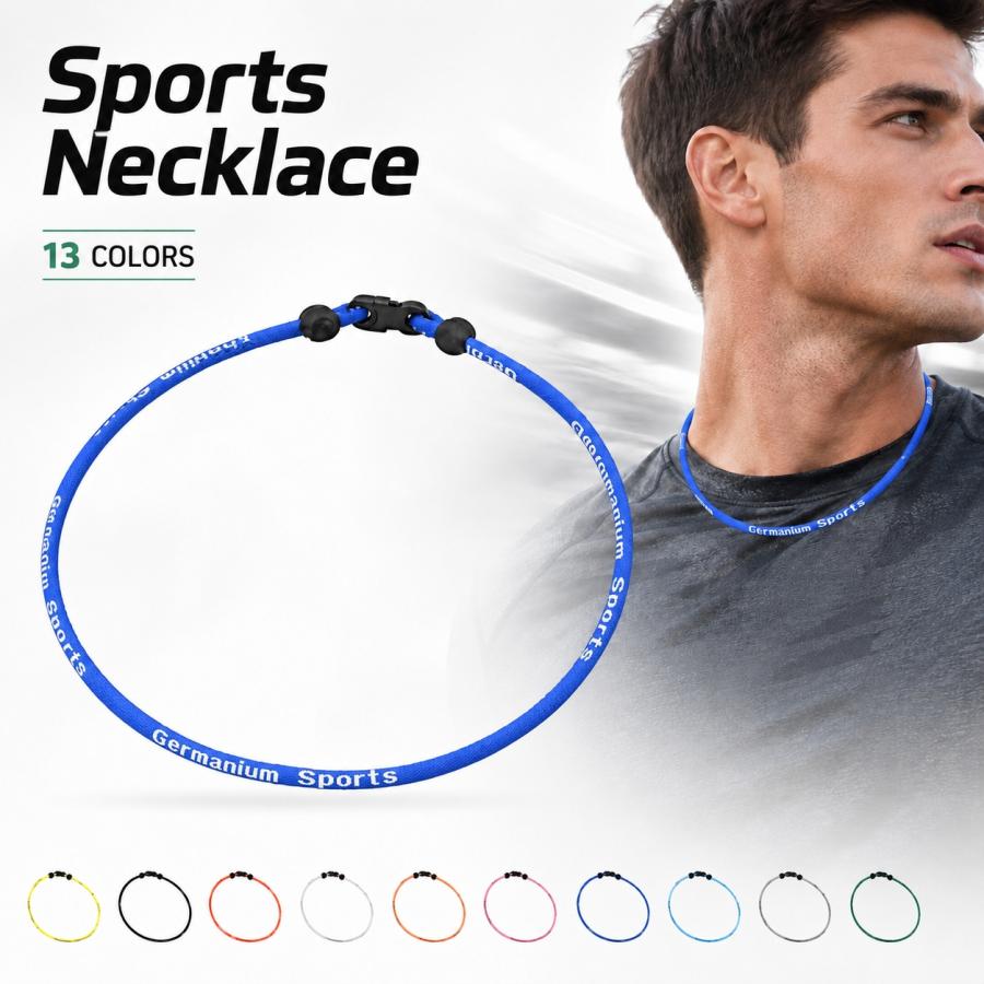 ゲルマニウムネックレス スポーツネックレス チタン アクセサリー 男性