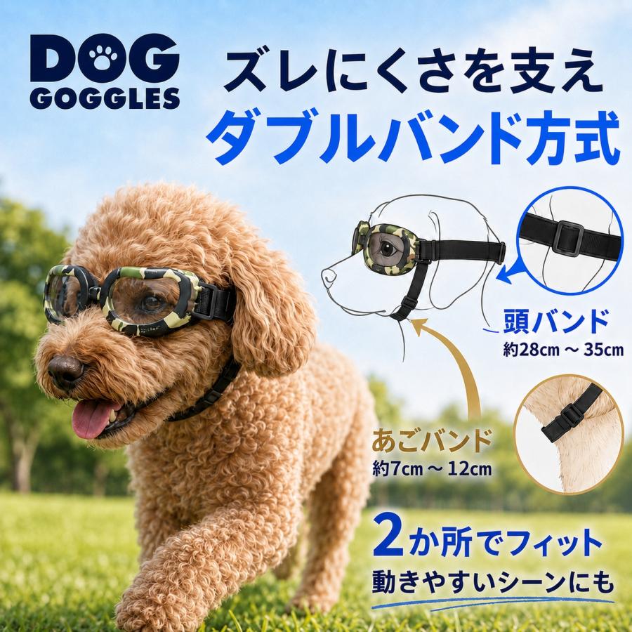ペットゴーグル 小型犬用ゴーグル ドッグゴーグル 犬用サングラス クリアレンズ スモークレンズ おしゃれ かわいい 紫外線対策 車酔い対策 送料無料 |  | 11