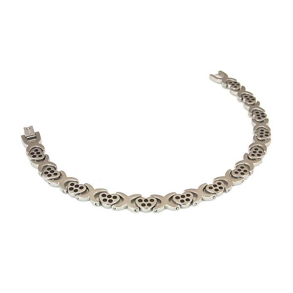 ゲルマニウムブレスレット65粒 スポーツブレスレットゲルマニウムブレスレット シルバー 訳アリ 定形外郵便 送料無料 |  | 08