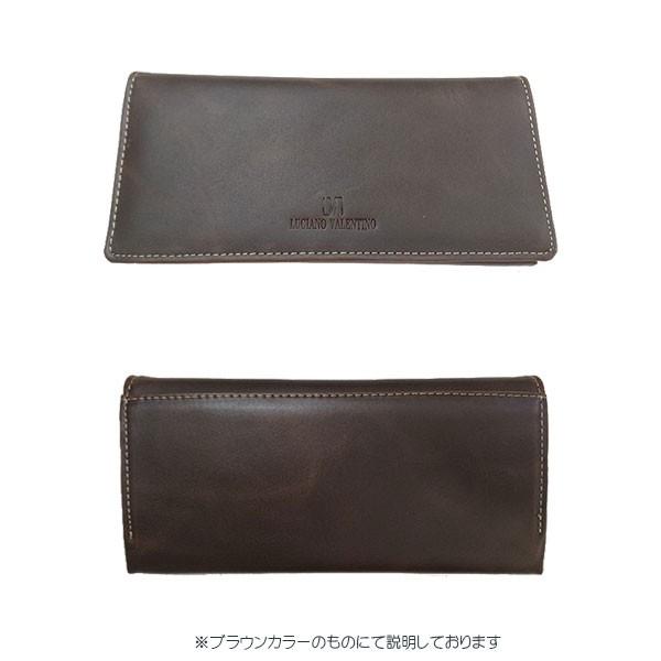 箱無し  メンズ 定番 本革 牛革 定番のデザインLUCIANO VALENTINO ルチアーノ・バレンチノ  長財布 ブラウン luv2001br |  | 03