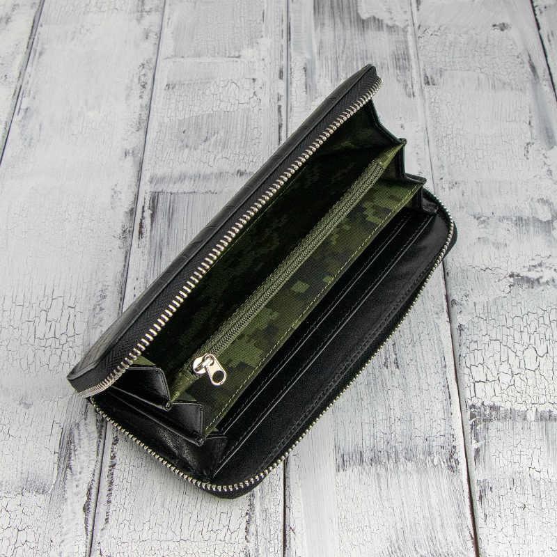 牛革マットクロコ型押し ラウンドファスナー ロングラウンドウォレット 紳士用 男性用 長財布 送料無料 Luciano Valentino ルチアーノバレンチノ |  | 01