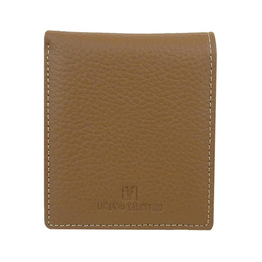 箱無し  メンズ 定番 本革 牛革 二つ折財布LUCIANO VALENTINO ルチアーノ・バレンチノ  短財布 キャメル luv3002ca |  | 04