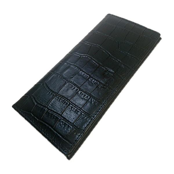 箱無し クロコ型押し メンズ 定番 紳士用ロングウォレットLUCIANO