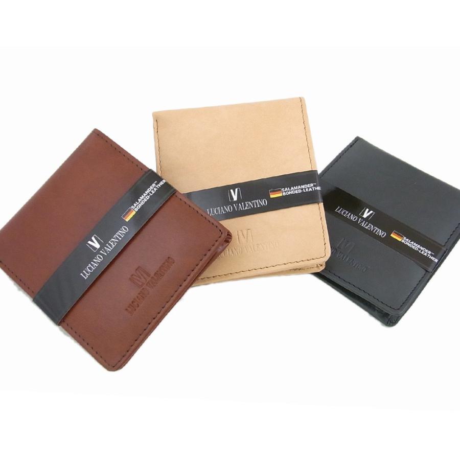 箱無し  メンズ 定番 二つ折り財布 サラマンダーボンデッドレザーLUCIANO VALENTINO ルチアーノ・バレンチノ  短財布 ブラウン luv7002br |  | 04