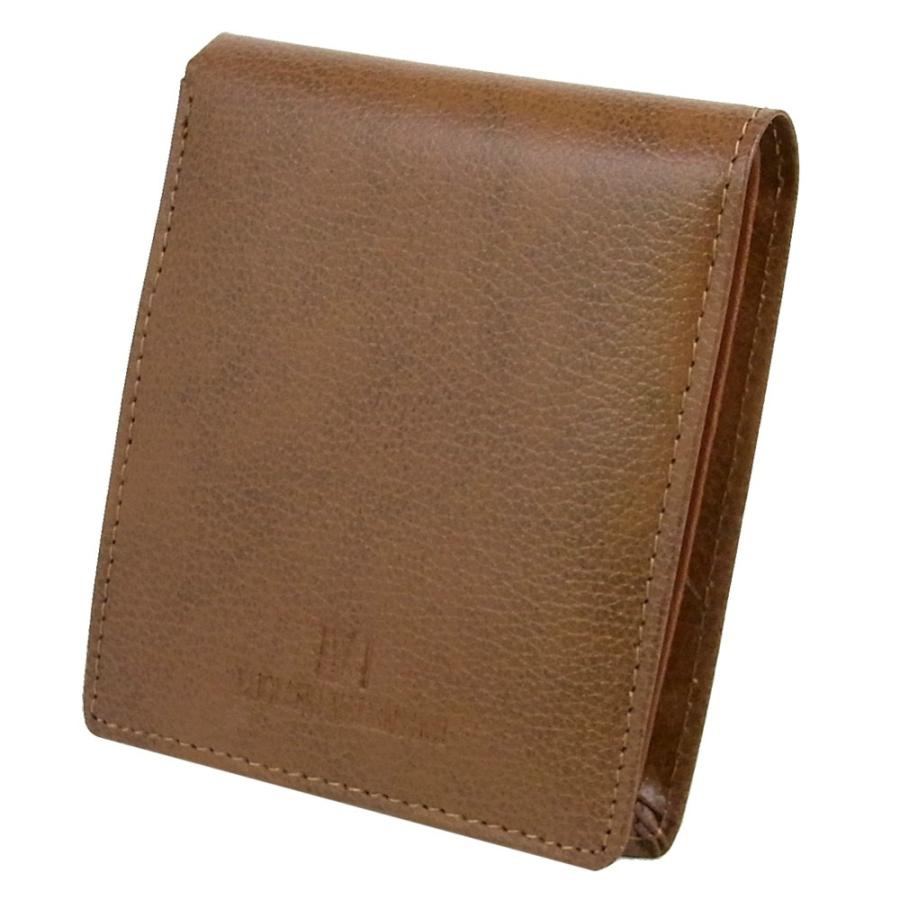 箱無し特価  メンズ 定番 サラマンダーレザー 紳士用 男性用LUCIANO VALENTINO ルチアーノ・バレンチノ  短財布 キャメル luv8002ca |  | 01