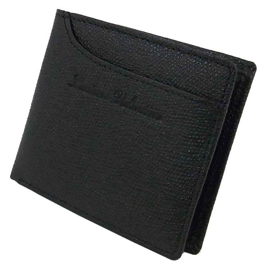 箱無し メンズ 定番 本革 牛革 二つ折財布 カードスライダー付LUCIANO