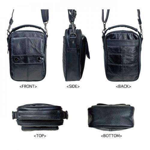 高級ラム革 縦型ラム革ショルダーバッグ ボディバッグ メンズバッグポーチ 紳士用 男性用 送料無料 軽量 コンパクト スマホ収納 肩掛け 斜め掛け |  | 03