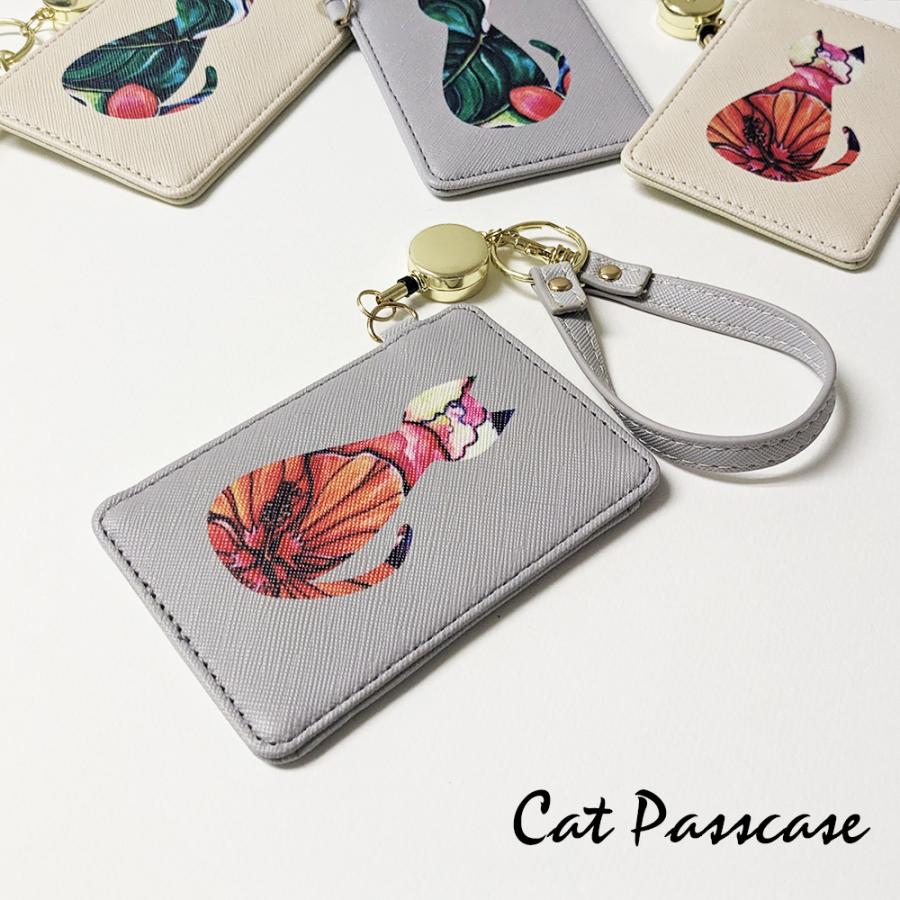 レディースパスケース 定期入れ ICカードケース かわいい おしゃれ パスケース 紛失防止 リール付きパスケース ネコ 猫 ねこ メンズ レディース  送料無料 : CCCSTORES - 通販 - Yahoo!ショッピング