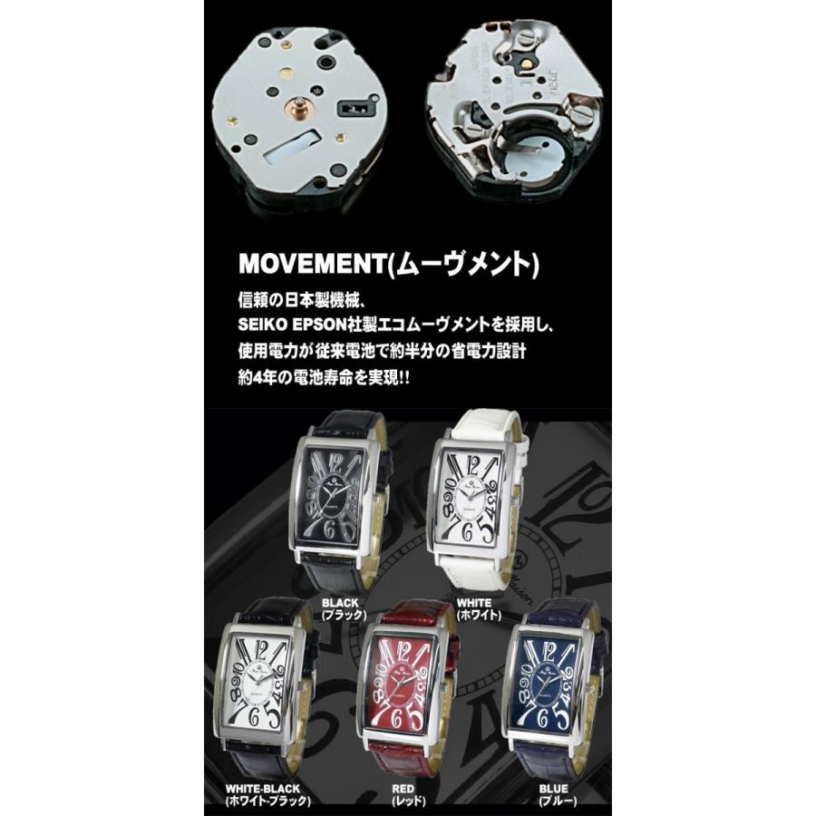 安心の日本製ムーブメント メンズウォッチ 紳士用腕時計 長方形タイプ