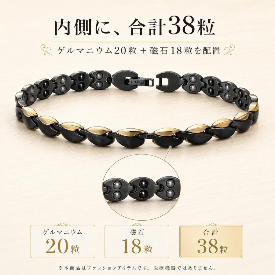 訳あり ゲルマニウムブレスレット 38粒 スポーツブレスレット