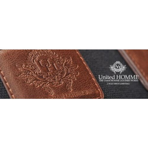 メンズショルダーバッグ トートバッグ United HOMME ユナイテッドオム ヴィンテージ加工2WAY 紳士用 男性用鞄 カバン 送料無料 |  | 05