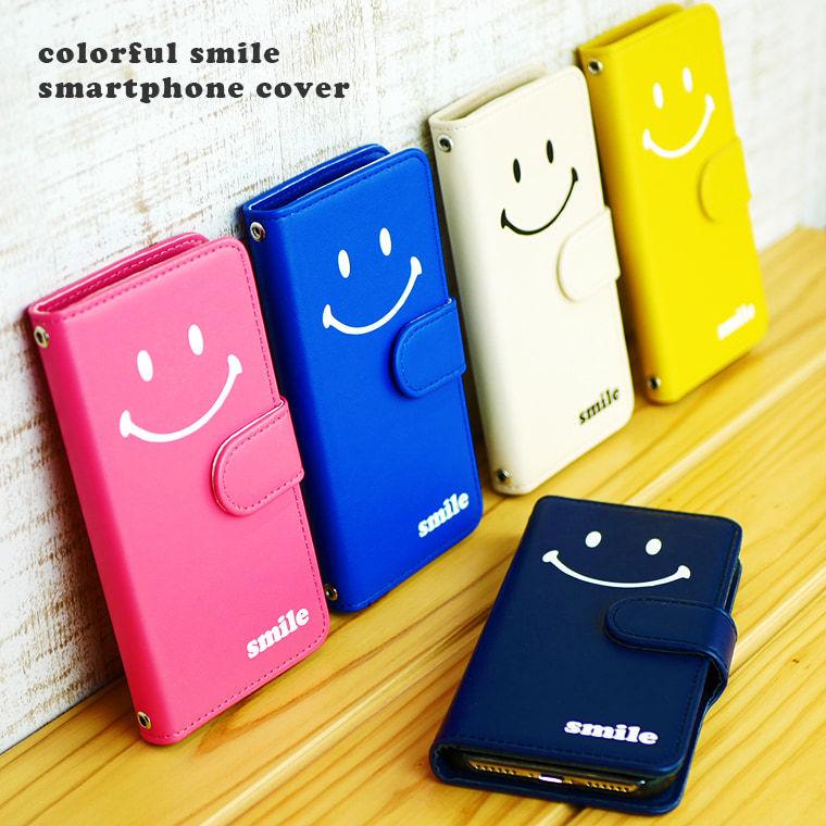 スマホケース Aquos Sense2 Sh M08 Shーm08 ケース 手帳型 アクオス センス2 Shm08 カバー スマホカバー 横 カラフル スマイルデザイン スマホケース Jillsdesign 通販 Paypayモール