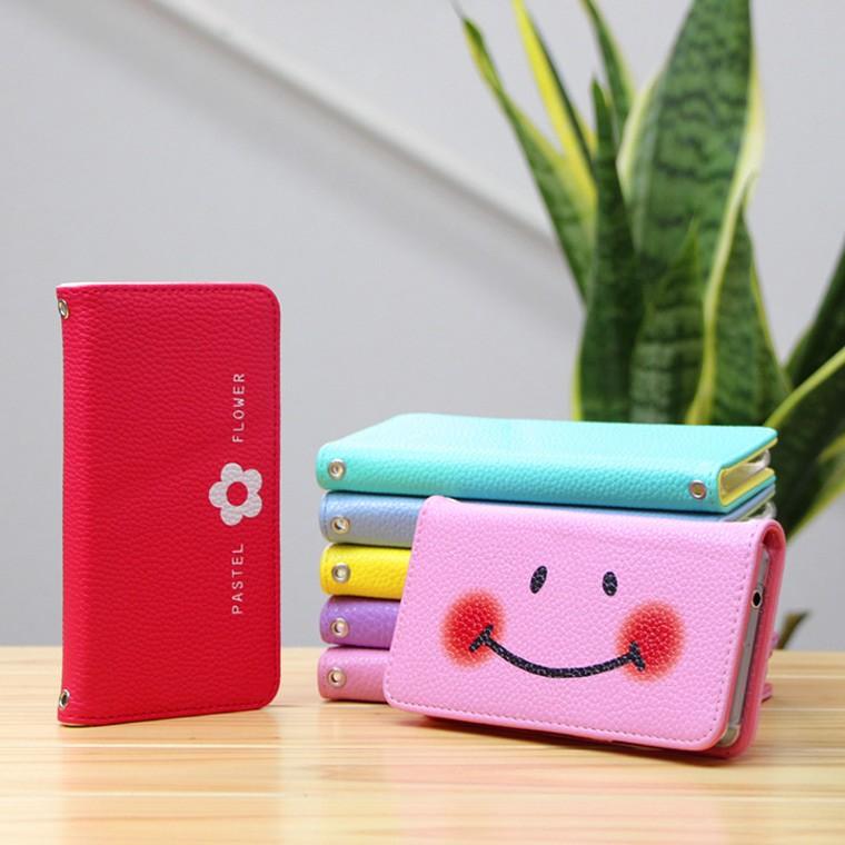 スマホケース Kiwami2 Freetel ケース 手帳型 フリーテル 極 キワミ カバー スマホカバー 横 パステルカラー スマイル フラワー スマホケース Jillsdesign 通販 Paypayモール