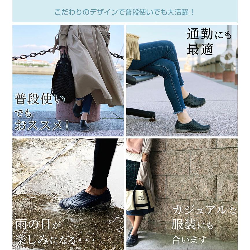 レインシューズ レディース 軽量 チル ccilu コンフォートシューズ 完全防水 疲れにくい スリッポン 靴 通勤 ナースシューズ | ccilu | 09