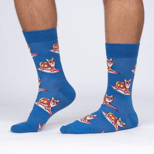 SOCK it to me ソックス メンズ 靴下 総柄 コーギー 犬 動物