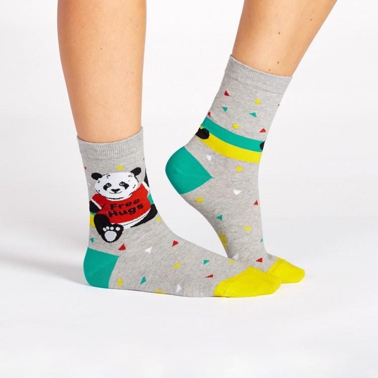 クルーソックス  ソックス レディース 靴下 総柄 パンダ 動物 Bear Hug Sock It To Me ソック イット トゥ ミー｜ccilu｜02