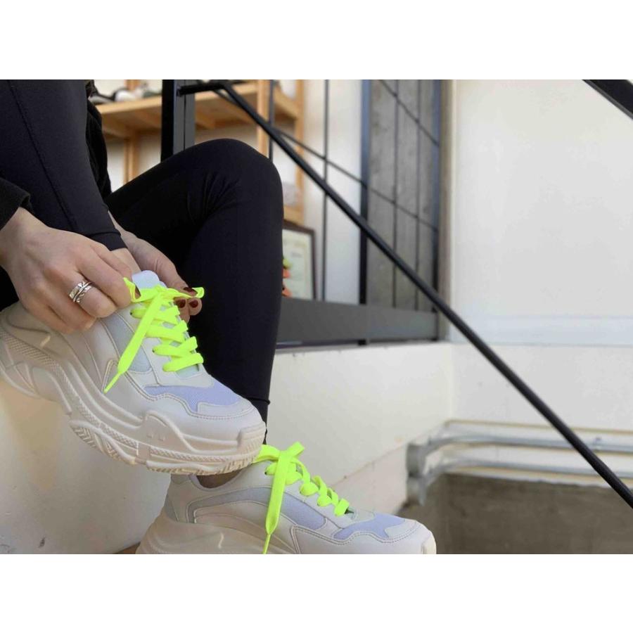 ※即発送可※未開封　ネオンイエロー ドロヘドロ　スニーカー靴ひも　レア 靴紐 シューレース おしゃれ スニーカー 蛍光 ネオンカラー 0.8mm