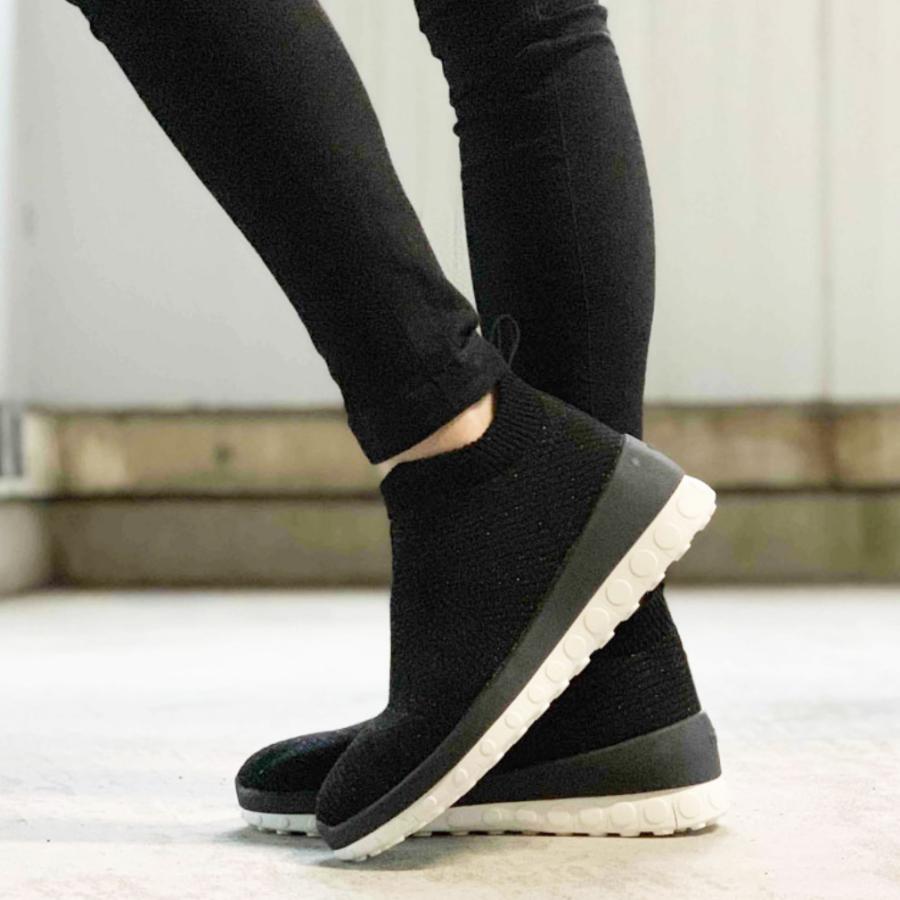 【価格見直しました】ソックスブーツ レディース ボアインソール 美脚 軽量 ニット 疲れにくい 足圧分散 衝撃吸収 コンフォート ccilu 靴 | ccilu | 13