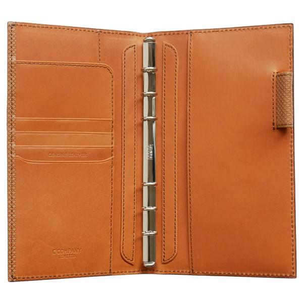 捧呈 システム手帳 革 バイブル リング径 20mm ターナー2セカンド 日本