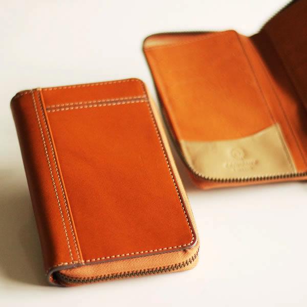 レザー 二つ折り財布 ブラウン 使いやすい 二つ折り財布【ブラウン】 | 革小物ブランド｜ATELIER SABO