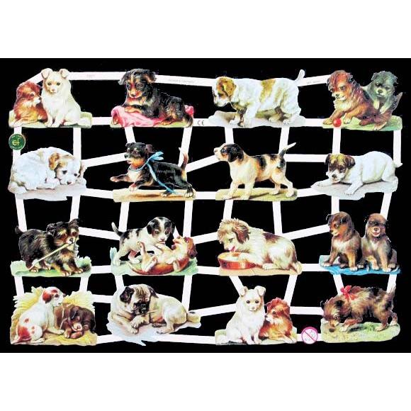 作品販売可能 ドイツ製クロモス 1シート 7327 ラメ無 コラージュ デコパージュなどのハンドメイド