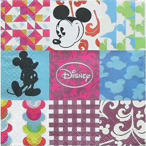 2枚1セット ミッキーマウス パッチワーク ディズニー Disney ペーパーナプキン 紙ナフキン 3枚重ね デコパージュ Mickey 005 Ccpopo シーシーポポ Yahoo 店 通販 Yahoo ショッピング