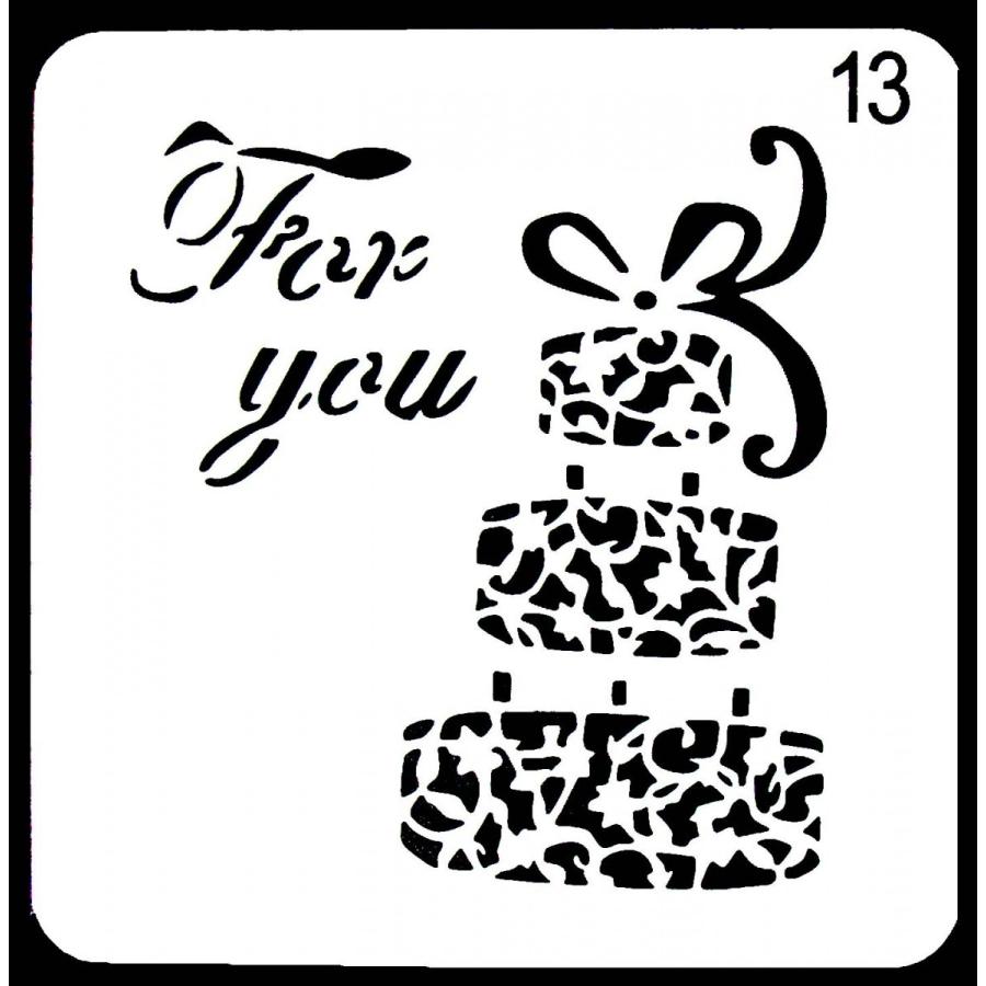 ステンシル ミニプレート デザインプレート モチーフ Stencil Pattern デコパージュ You 海外限定 クラフト For ペイント