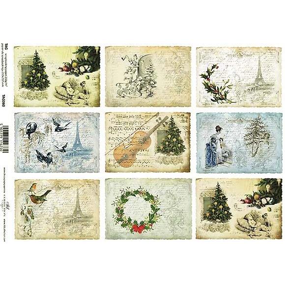 作品販売可能 ポーランド スクラップブッキングペーパー 1枚バラ売り アシッドフリー 無料 Frames 楽器 Scrapbooking To 音楽 クリスマス 0060