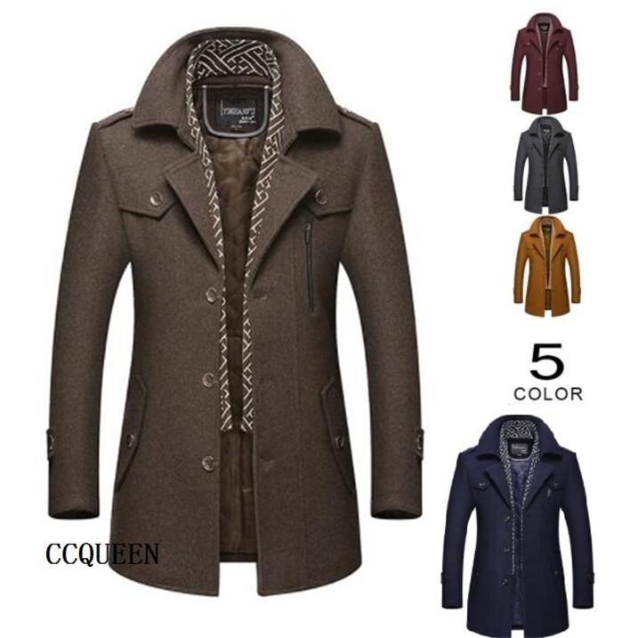 コート ビジネスコート メンズ ステンカラーコート チェスターコート 秋冬 アウター マフラー付き メンズ 新作冬 D 059 D 059 Ccqueen 通販 Yahoo ショッピング
